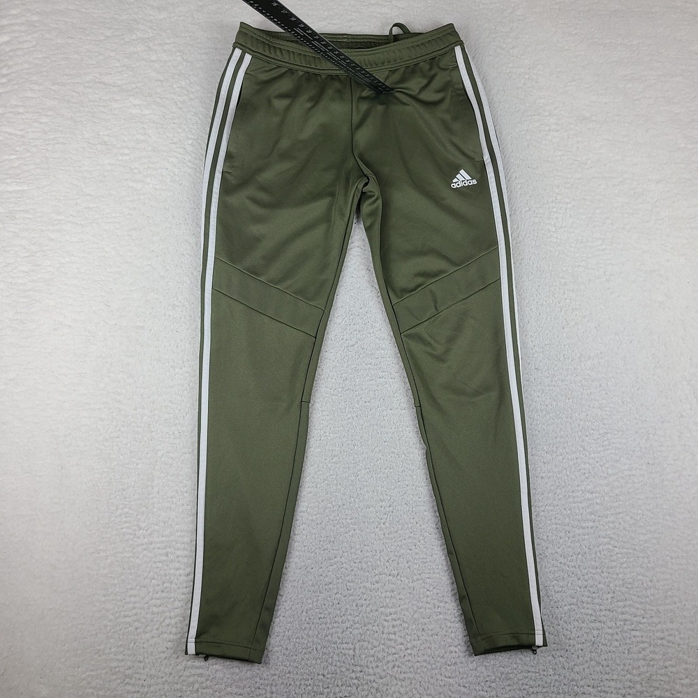 Adidas Pants Mens Small Olive Climacool Zipper Cuff Track Sweatpants Joggers